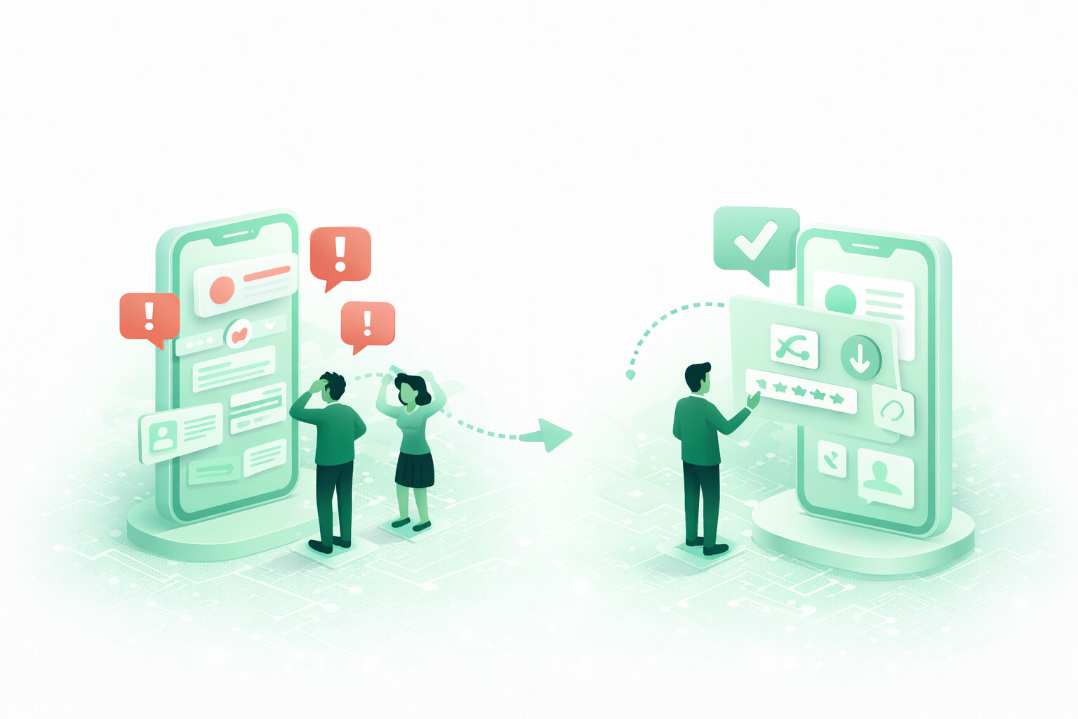 UI and UX design section visual